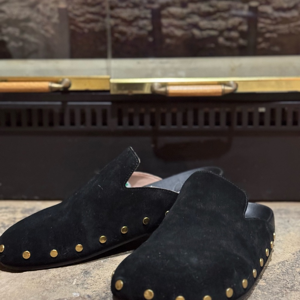 Black 9 women’s j crew marlow suede clogs black shoes